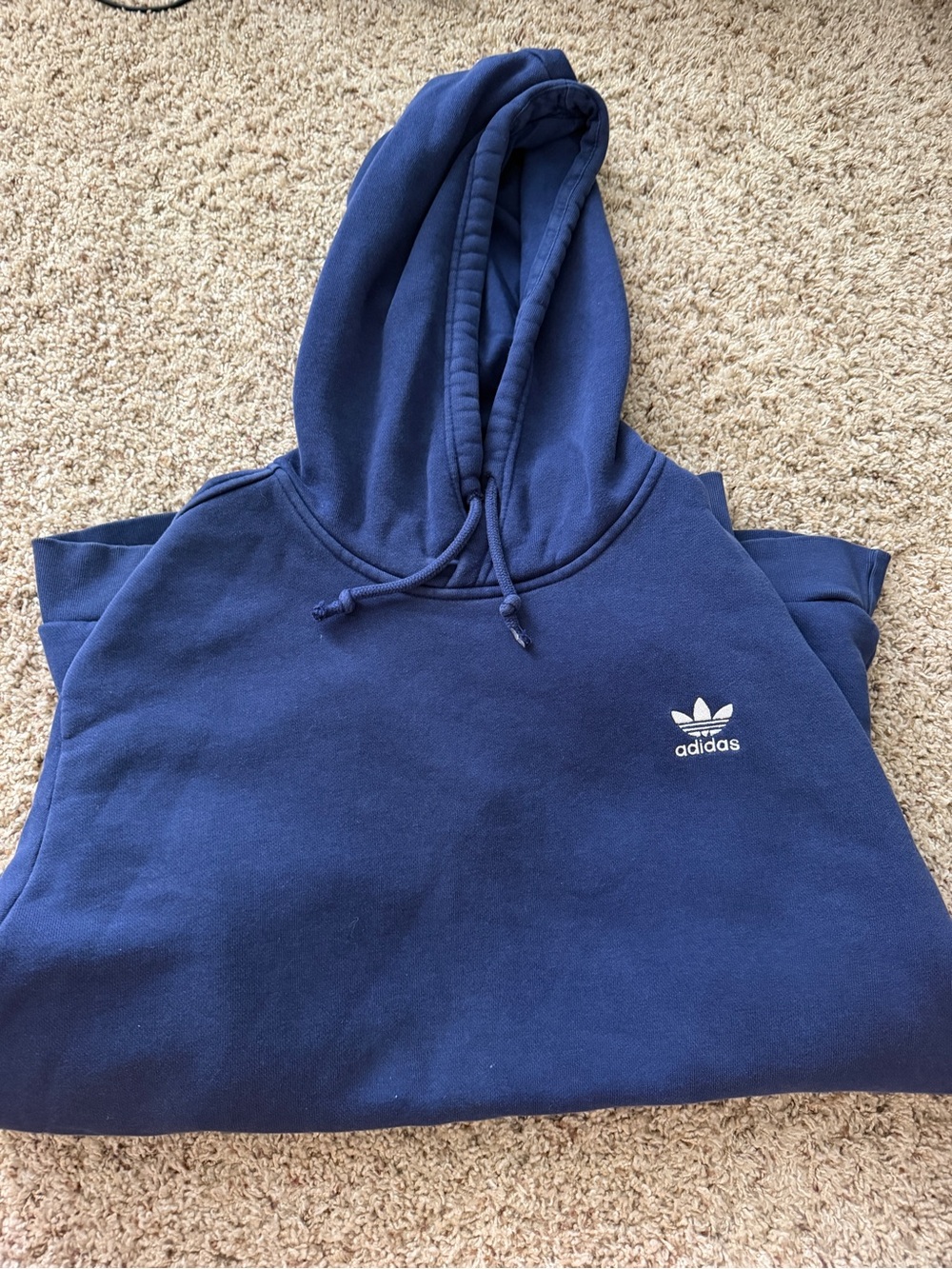 adidas Navy Blue Trefoil  Hoodie